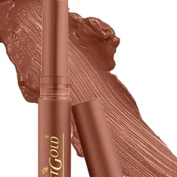 JUSTGOLD Long Lasting Matte Lipstick With Vitamin E & Aloe Vera - 4 g - Natural Beige 03 image 2