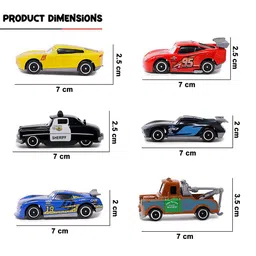 ADKD Kids Set Of 6 Mini Metal Car Toy Vehicle image 5