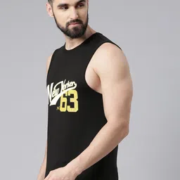 Force NXT Typography Printed Super Combed Cotton Muscle Innerwear Vest image 4