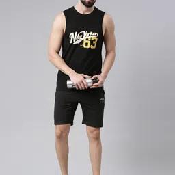Force NXT Typography Printed Super Combed Cotton Muscle Innerwear Vest image 2