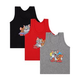 Bodycare Kids Boys Pack Of 3 Tom & Jerry Printed Cotton Innerwear Vests-picture-29