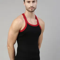 DIXCY SCOTT Men Pack Of 2 Cotton Innerwear Vests DSO-BOLD image 2