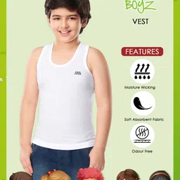 Lux Cozi Boys Pack Of 5 Cotton Innerwear Vests image 5