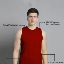 FBAR Pack of 2 Pure Cotton Bio Wash Innerwear Vests image 4