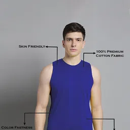 FBAR Pack of 2 Pure Cotton Bio Wash Innerwear Vests image 4