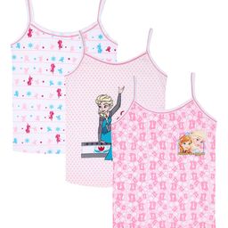 Bodycare Kids Girls Pack Of 3 Assorted Frozen Cotton Innerwear Vests KIA969-PK004-picture-28