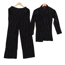 mooshak Maya - Blazer Set in Black Ikat image 1