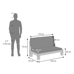 urban ladder Faria Wooden Sofa (Mustard Yellow) image 6