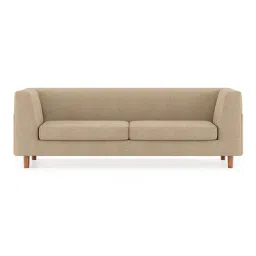 urban ladder create Rubik Luxe 3 Seater Fabric Sofa in Sandshell Beige Colour-picture-26