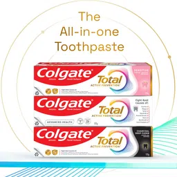 Colgate Total Charcoal Deep Clean Antibacterial Toothpaste With Premium Toothbrush - 150g image 2