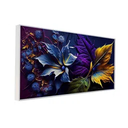 DEKORSTATION Navy Blue 1 Piece Canvas Floral and Botanical Wall Paintings image 2