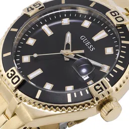 GUESS Men Black Solid Bracelet Style Analogue Watch GW0330G2 image 4