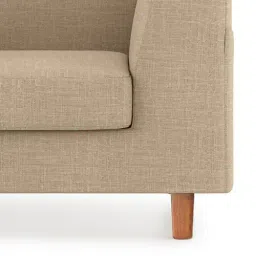 urban ladder create Rubik Luxe 3 Seater Fabric Sofa in Sandshell Beige Colour image 4