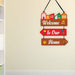 CVANU Brown & Red Printed Hanging Wall Decor-picture-48