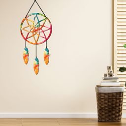 CVANU Pink & Green Printed Wooden Hanging Wall Decor-picture-18