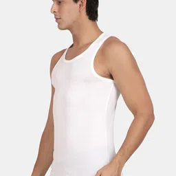 Pepe Jeans Pack Of 6 Pure Cotton Sleeveless Innerwear Vests CLV01-02-White6 image 2