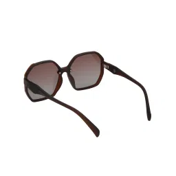 Carlton London Brown Toned with Lens Polarised Oversized Sunglasses (CLSW476) image 5