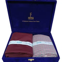 fetiya Shirt & Trouser Fabric in velveta Box Packing (Shirt-2.35 m, Pant-1.25 m) image 3