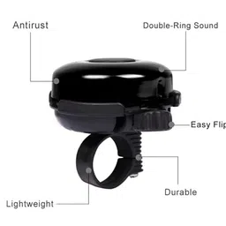 Lista Bicycle Bell Adjustable Bicycle Accessories, Black image 5