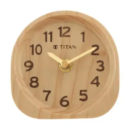 Titan Classic Light Brown Wooden Table Clock - T0003WA01-image-15