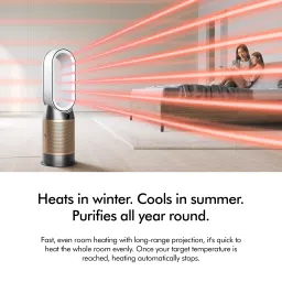 dyson Hot and Cool HP12 Air Purifier with Remote Control (Allergy Friendly, White & Gold) image 5