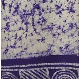 hc men lungi unstitched cotton batik White & blue image 4