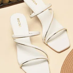 ROCIA By Regal White Women Classic Zig Zag Stilettos Heels-picture-19