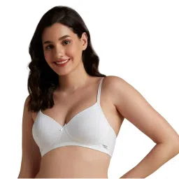 Amante White Padded Non-Wired Simply Soft T-Shirt Bra-image-37
