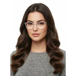 HASHTAG EYEWEAR Unisex Idefend Clear Lens Round Full Rim Eyeglass-Nekcc-1160092-Wht (49) image 1