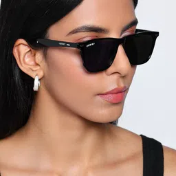 RESIST EYEWEAR Unisex Wayfarer Sunglasses with UV Protected Lens SLAY BLK BLACK2 image 5