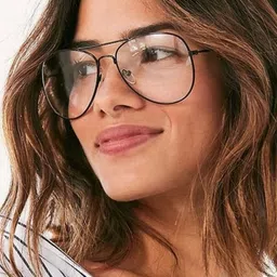 RESIST EYEWEAR Clear Aviator Sunglasses With UV Protected Lens image 3