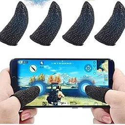 ZOXOWA Pubg Anti-Slip Thumb Sleeve, Increase Your Gaming Score Slip-Proof Sweat-Proof Professional Touch Screen Thumbs Finger Sleeve for Pubg Mobile Phone Game Gaming Gloves Multi Colour (4 Pair) image 3