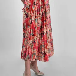 DRIRO Spring Floral Printed Midi Skirt image 2