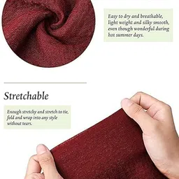 icw Women's Premium Wrinkle Ironless Crush Crinkled Cotton Summer Hemp Scarf Stoles Shawl head scarves for girls ICW0015 image 4