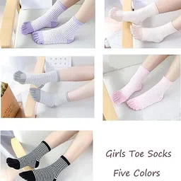 ketkar Toe Socks 5 Finger Cotton Wicking Athletic 6 Pack image 2
