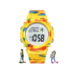 Spiky Kids Dial & Textured Straps Digital Automatic Watch ZEVA8_YLW-image-54