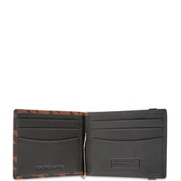 United Colors of Benetton Men Geometric Printed Leather Three Fold Wallet image 4