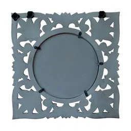 VAS collection home Ethnic Motifs Textured Round Shape Wall Mirror image 2