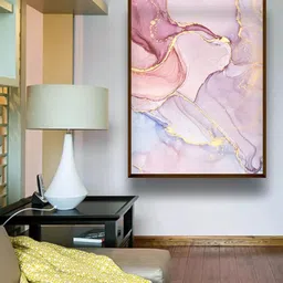 The Art House Brown & White Abstract Painting Wall Art-picture-27