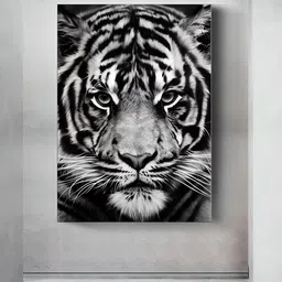 THE HANDMADE FLAIR White Wild Animals Wall Art-picture-28