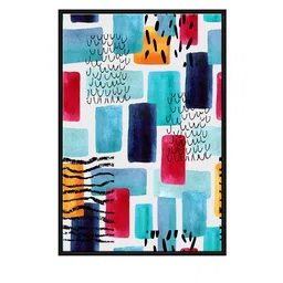 999Store White & Blue Abstract Wall Art image 2