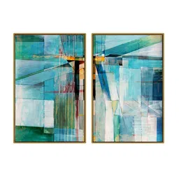 999Store Set Of 2 Abstract Painting Framed Wall Art Painting image 3
