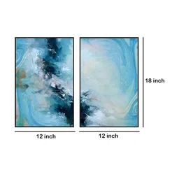 999Store Set Of 2 Abstract Painting Framed Wall Art image 5