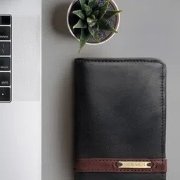 Hidesign Men Black & Brown Leather Three Fold Wallet-picture-25