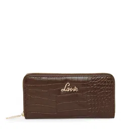 Lavie Glossy Sacy Women Brown Animal Textured Zip Around Wallet-image-68