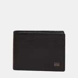 SPYKAR Men Black Leather Two Fold Wallet image 2