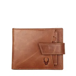WildHorn Men Tan Leather Two Fold Wallet image 2