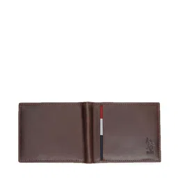 u.s. polo assn. U S Polo Assn Men Brown Leather Two Fold Wallet image 4