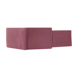 Kara Men Maroon Two Fold Leather Wallet image 3