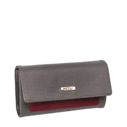 Metro Women Grey Textured Envelope image 2